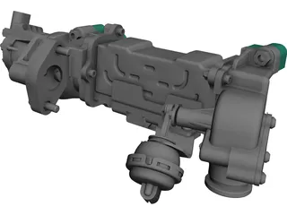 Accelerator Body CAD 3D Model