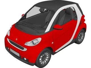 Smart ForTwo (2011) 3D Model