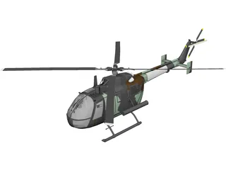 MBB Bo 105 3D Model