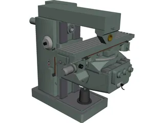 Milling Machine CAD 3D Model