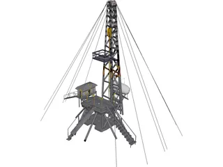 Oil Platform 3D Model