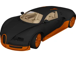 Bugatti Veyron Super Sport 3D Model 3D Preview