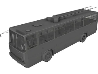 Ikarus 260 T.1 Trolleybus 3D Model