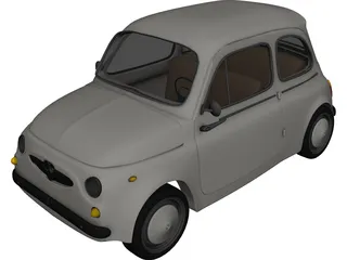 Fiat 500 3D Model