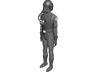 Star Wars Emperial Pilot 3D Model