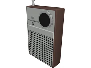 Transistor Radio 3D Model