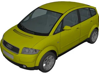 Audi A2 (2002) 3D Model 3D Preview