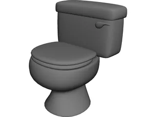 Toilet Bowl Modern 3D Model