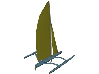 Trimaran 3D Model