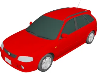 Mazda Familia S-Wagon (1999) 3D Model