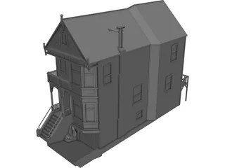 House Urban Victorian 3D Model