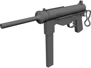 M3 Greese Gun 3D Model