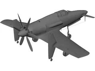 Kyushu J7W Shinden 3D Model