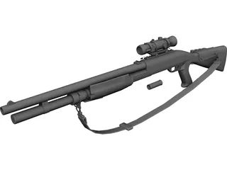 M3 DG Shotgun 3D Model