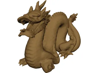 Golden Dragon 3D Model 3D Preview