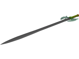 Fantasy Sword 3D Model