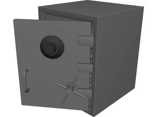 Heavy Duty Combination Safe 3D Model