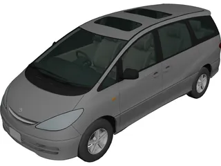 Toyota Privia Estima 3D Model 3DCADBrowser