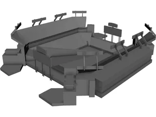 Football Stadium 3D Model