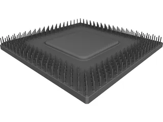 CPU Processor 3D Model