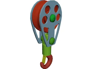 Crane Hook Medium 3D Model