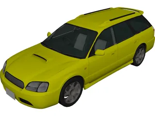 Subaru Legacy Wagon (2001) 3D Model