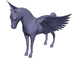 Flying Horse 3D Model