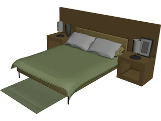 Bed Hospital 3D Model