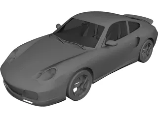 Porsche 911 996 Turbo 3D Model