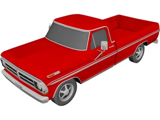 Ford Pickup (1971) 3D Model