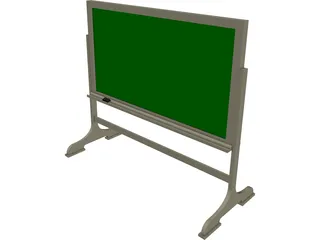 Chalkboard Free-Standing 3D Model