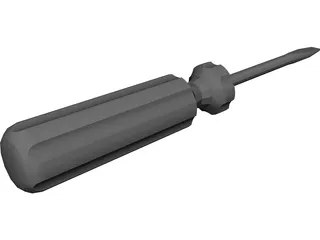 Flathead Screw Driver 3D Model