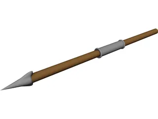 Short Roman Spear 3D Model