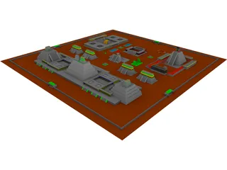 Aztec City 3D Model