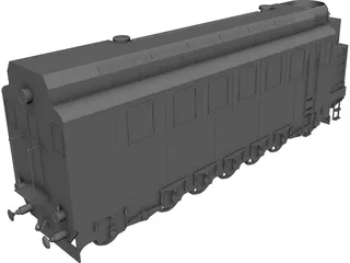 Lomonosov Train 3D Model