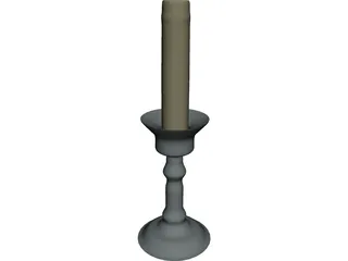 Candle 3D Model 3D Preview
