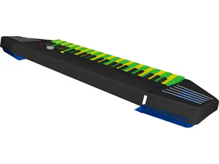 Electronic Keyboard 3D Model