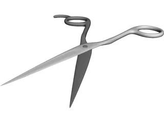 Haircut Scissors 3D Model