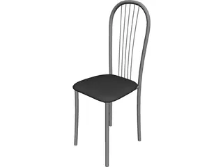 Metal Kitchen Chair 3D Model