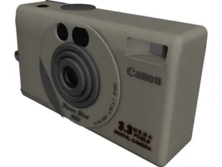 Canon PowerShot S20 Digital Camera 3D Model