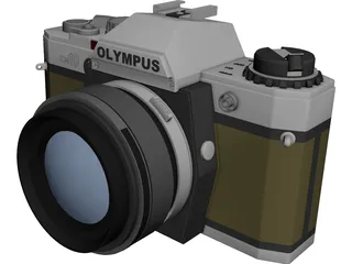 Olympus OM10 Photo Camera (35 mm) 3D Model