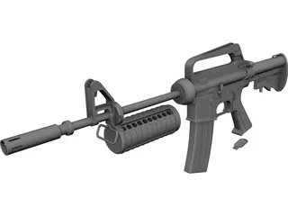 Rifle 3D Model 3D Preview