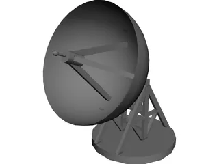 Satellite Dish 3D Model 3D Preview