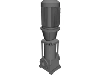 Grundfos Pump 3D Model