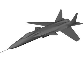 Sukhoi Su-47 Berkut 3D Model