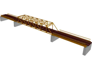 TPG and TRUSS Bridge 3D Model