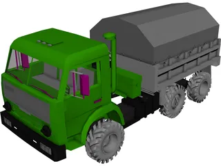 Kamaz 5350 3D Model