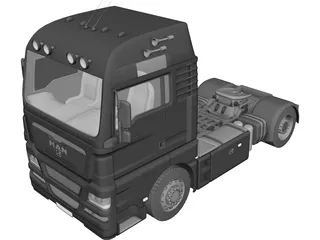 MAN TGX Truck 3D Model