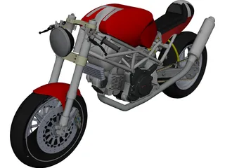 Ducati Monster CAD 3D Model