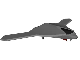 X-47B Unmanned Drone 3D Model 3D Preview